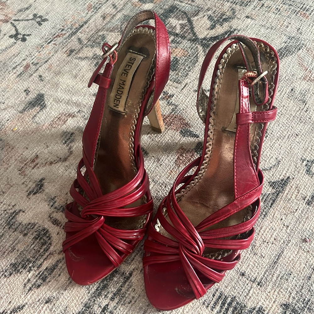 Steve Madden red heels
